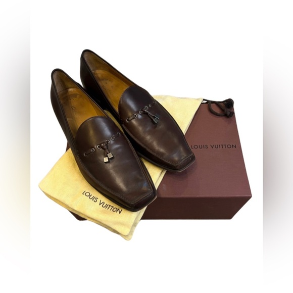 Louis Vuitton Men Brown Tassel Loafer Size 11 - Picture 3 of 7